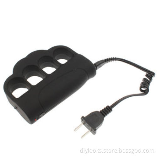 Self-defensive Security Knuckles Stun Gun with FlashlightNew